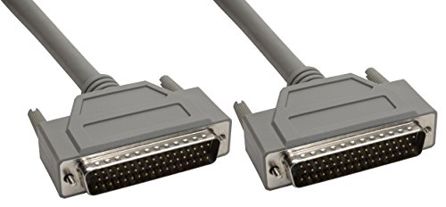 Amphenol CS-DSDMDB50MM-010 50-Pin DB50 Deluxe D-Sub Cable, Shielded, Male/Male, 10', Gray
