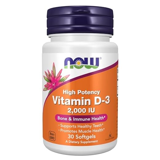 Now Foods, Vitamina D3, Alta Potência, 2000 IU, 30 Cáp