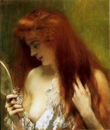 Peinture décorative sur toile Henri Gervex rousse 60x90cm