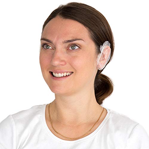 Disposable Ear Covers for Hair Dye - 100 Pieces - Salon Ear Covers - Plastic Ear Covers - Ear Cap Covers - Ear Caps - Ear Shields Ear Protectors