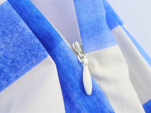 Women Plaid A-Line Skirt Lightweight High Waisted Zipper Long Skirt Slim Casua2