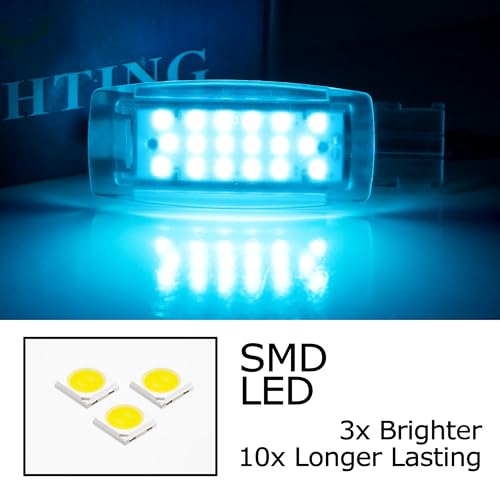 Luces LED para visera iJDMTOY Ice Blue compatibles VW miniatura 3