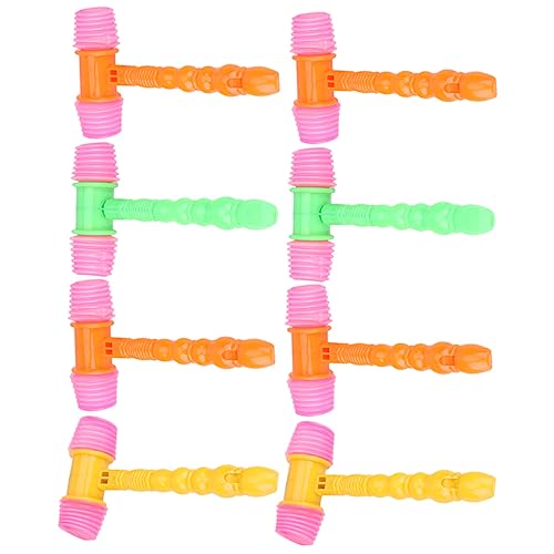 LIOOBO 8pcs Party Hammers Pounding for Boys and Multi Functional Sound Making Props for and Celebrations Random Color