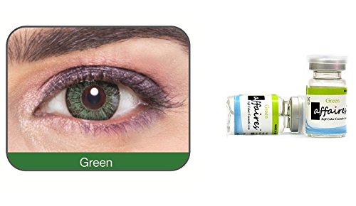 Affaires Color Contact lenses Yearly Disposable Green Colour,Two Tone (2 Lens Pack) (-1.00, Green) (B073SZ7HL1) Amazon Price History, Amazon Price Tracker