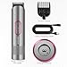 PRITECH Bikini Trimmer for Women - Rechargeable Pubic Hair Trimmer Women for Sensitive Skin, Wet & Dry Use, Pain-Free Electric Razor&Shaver with Standing Recharge Dock, Ideal Gift, Slate Grey