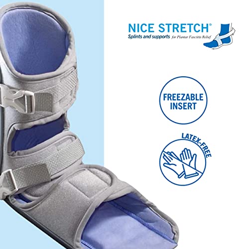 Brownmed Nice Stretch 90 With Polar Ice - Plantar Fasciitis Night Splint With Cold Therapy Inserts - Small/Medium #TOP6
