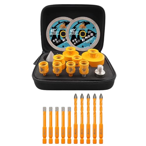 Kit de brocas para azulejos 12 piezas diamante miniatura 1