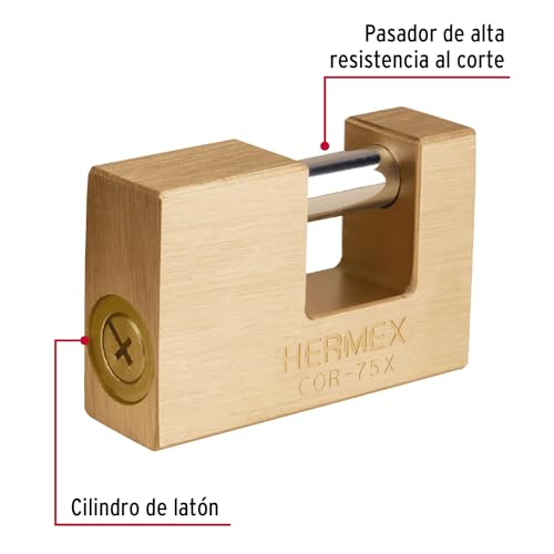 Candado Hermex COR 75X 5 Imagen adicional