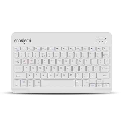 FRONTECH Wireless Mini Keyboard - 78 Keys, Bluetooth Connectivity, Rechargeable, Ultra Slim, Compact Design 1 Year Warranty (FT-1603AW)