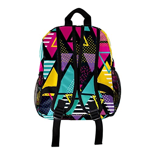 Sac à dos pour garçons et filles au look mignon géométrique