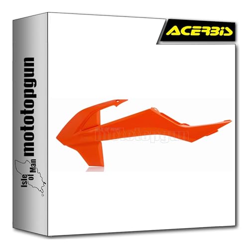 Radiator scoops orange Acerbis pour rouler sur circuit avec KTM SX 65