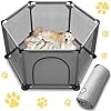 Whelping Box for Dogs255Extra Tall Dog Puppies Whelping Playpen with Whelping PadDog Whelping Supplies Essential for Dogs PuppiesWhelping Box for Large Small Breed Dogs48 Diax255 H