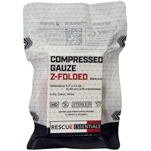 Rescue Essentials Compressed Gauze, Z-Folded