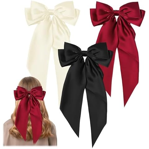 GWAWG 3Pcs Big Bow Hair Clips Set Cover