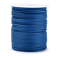 54 Yards 2mm Hollow Rubber Tubing Cord - 1mm Hole For Jewelry Making & Knitting Stitch Savers (Hot Pink)