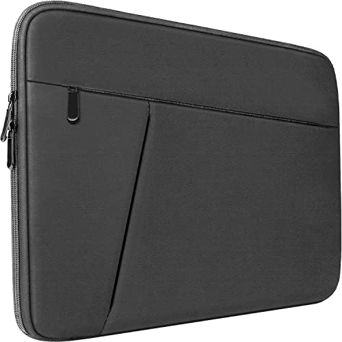 Image of Laptop Sleeve Bag 15.6 inch, BOOEUDI Shockproof Protective Computer Carrying Cover with Front Pocket, Briefcase Handbags Laptop Case for 15.6 inch HP, Dell, Acer, Asus, Notebook, Grey