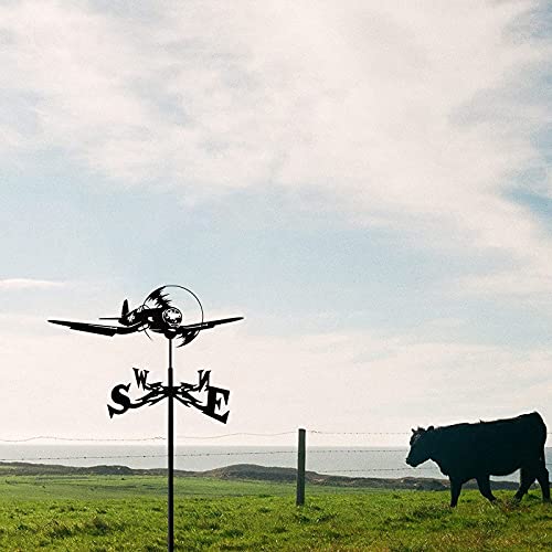Laumoe Exquisite Metal Weather Vane Ornament Metal Weathervane Owl Weather Vane Outdoor Roof Garden Mount Yard Decor Weather Vane, Pirate Ship Viking Warship Indicating Wind Direction #TOP5
