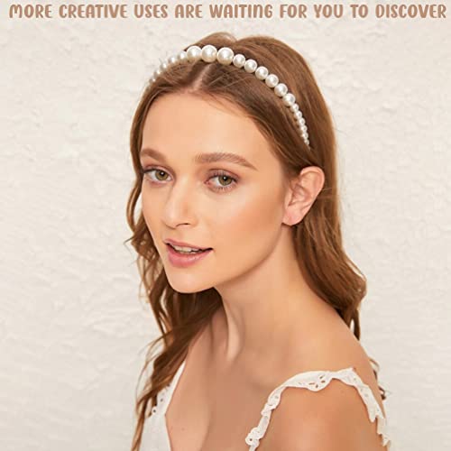 MUYAN Round Imitation Pearl Necklace for Women Pearl Open Choker Necklace Jewelry, White3