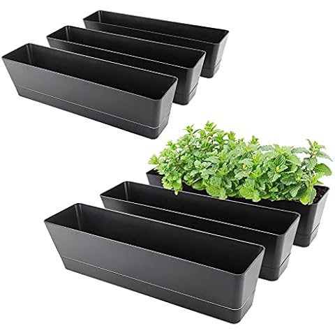 GREANER 6PCS Rectangle Window Boxes Cover