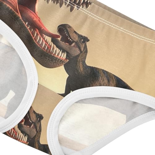 Cotton Toddler Girls Underwear Funny Dinosaurs Desert Panties for Girl Cartoon Underpants Briefs 2t4