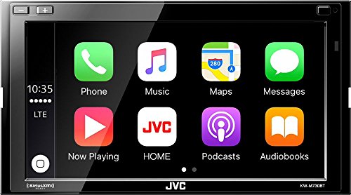 JVC Bluetooth Car Stereo Receiver with USB – 6.8" Touchscreen Display - AM/FM Radio - MP3, CD and DVD Player– SiriusXM - with Apple CarPlay and Android Auto with HD Camera PK9 Bundle