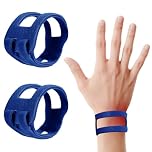 ALIIP Wrist Brace for TFCC Tears, Breathable Nylon Support for Wrist Pain & TFCC Injury, Thin & Lightweight Adjustable Fit, 1 Pair for Sports & Daily Use, Blue