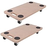 Rollbrett Möbelroller 2 STK. Möbelhund Tragkraft bis 200kg Transportroller Transportbrett Rollwagen Handwagen Kistenroller