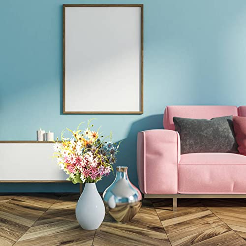 6 Bundles Daisy Flowers Artificial Faux Wildflowers Fake Wild Flowers Summer Silk Flowers Artificial For Decoration Home Indoor Outdoor Decor #TOP6