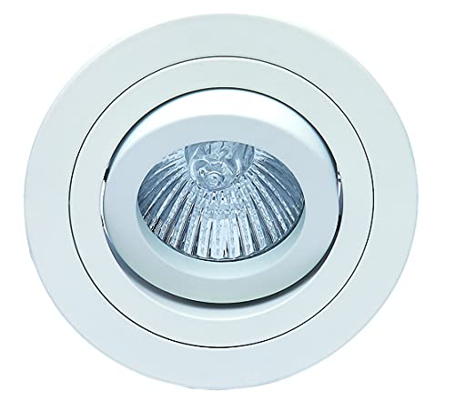 Mantra Iluminación. Modelo BASICO GU10. Empotrable circular orientable de 9,2 cm de diámetro fabricado en aluminio acabado en color blanco mate Cover