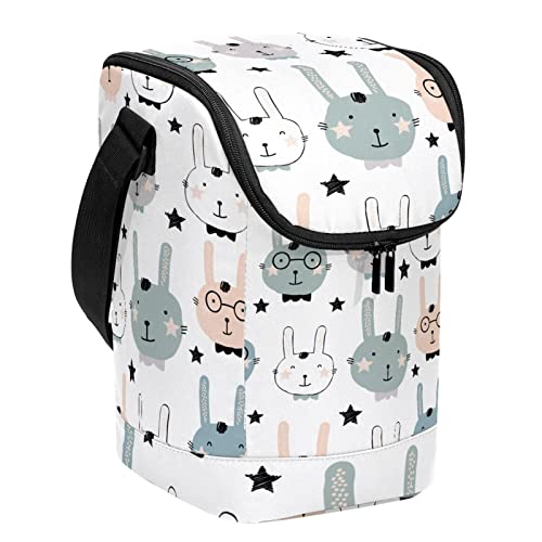 Bolsa de almuerzo con patrón de animales que mantiene la comida fresca 2