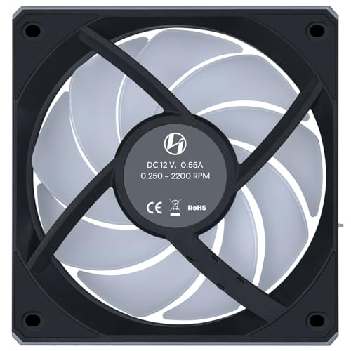Image of Lian Li UNI Fan CL Wireless 120 - Triple Pack - 2.4 GHz Wireless Signal RGB & PWM PC Case Fans Control - Dual Control Light Zones - 28mm FDB - Black (G99.12CL1W3B.IN)