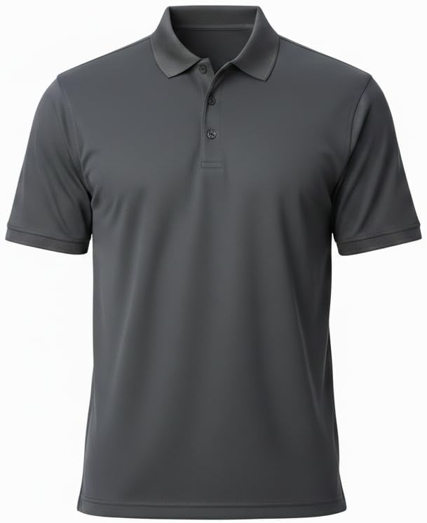 Men's High Performance Dry Fit Polo Shirt | Moisture-Wicking UV Protection | Breathable Mesh Polyester Polo