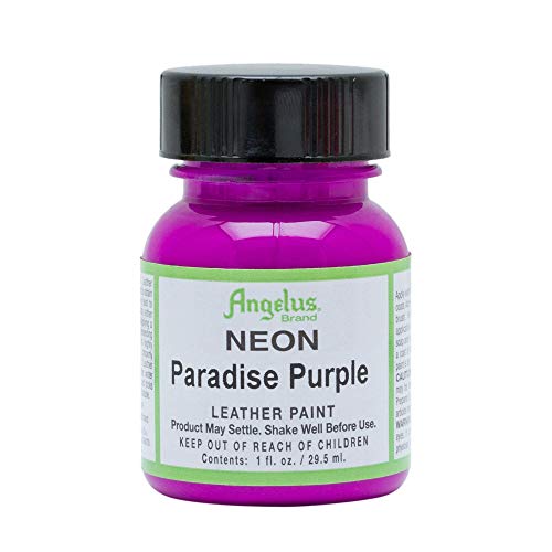 Angelus Leather Paint 1 oz Neon Paradise Prpl