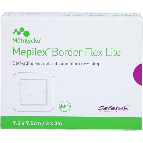 MEPILEX Border Flex Lite Schaumverband 7 5x7 5 cm 5 Stück