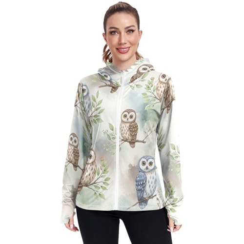 Chemise protection solaire femme anti-UV avec poches motif vert