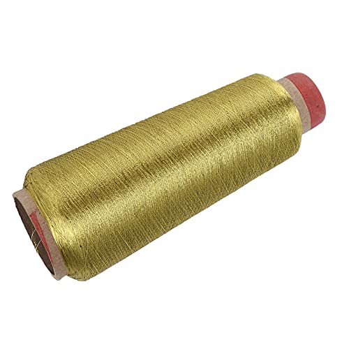 Hapivida hilo de coser poliéster para proyectos de bordado a máquina y costura a mano, durable para uso doméstico, color dorado miniatura 5