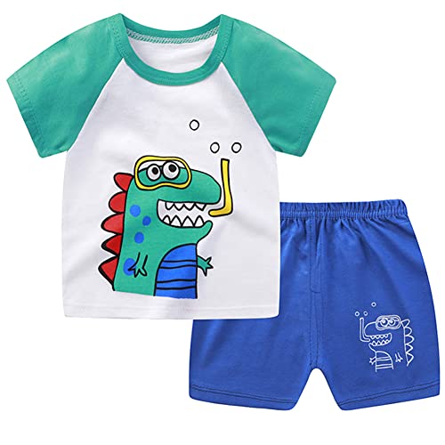 Image of Toddler Boys T-shirt and Shorts Set 4 PCs Outfit Baby Summer Clothes