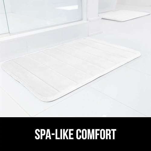 Miniatura 9 de Gorilla Grip - Alfombra de baño de espuma viscoelástica de 24 x 17 pulgadas, original, de primera calidad, suave, absorbente, gruesa, lavable a