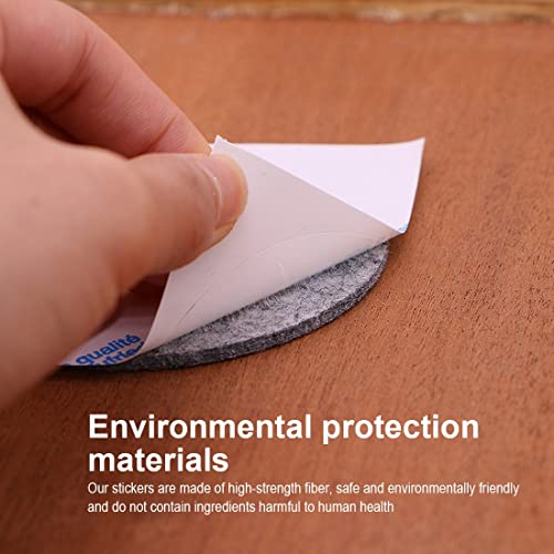 SIOPPKIK Filzgleiter Selbstklebend, 3 Rollen Selbstklebendes Filz für Möbel (100cm * 2cm) Schneiden Sie Jede Form, Stark Klebendes Gleitmatten Band, für Stühle, Bodenschutz, Grau