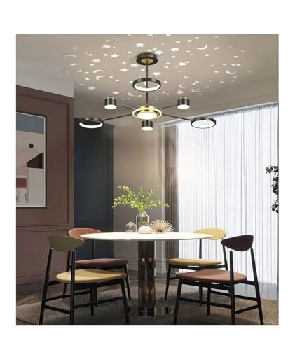 Plafonnier étoilé 3 color dimmable à 6 heads pour ajuster l'ambiance