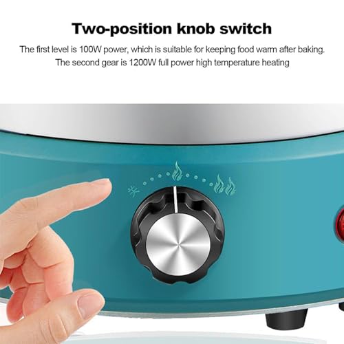 Electric Barbecue Grill, 1200W Smokeless Grill with 12 Forks, 360° Even Heating, Adjustable Temperature, Easy to Clean for Home Kitchen and Restaurant - Image 3