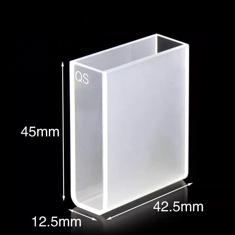1 cubeta de cuarzo de 40 mm con tapa y luz bidireccional, adecuada for espectrofotómetros de laboratorio.(Ordinary)