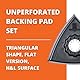 FEIN Schleifplatten Set (Aufnahme Starlock, ungelocht, Kunststoff-Trägerplatte, Dreiecksform, Kantenlänge 80 mm) 63806129220