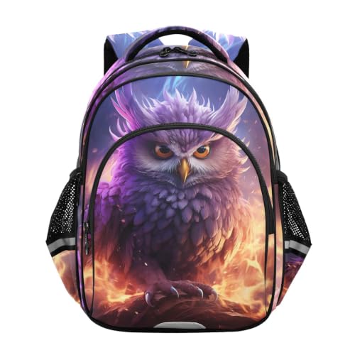 Cartable scolaire hibou violet pour les sorties de votre enfant