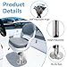 MXSAG Adjustable Aluminum Boat Seat Pedestal 14-20 Inch Height Without Slide Mount, Boat Chair Base with Locking Mechanism, for Fishing Boats and Marine Vessels