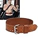 Powerlifting Belt, Weight Lifting Belt Double Prong for Men & Women Leather Weightlifting Heavy Weight Back Brace for Gym Workouts Deadlifts Squats Bench Press Strength Training(XL)