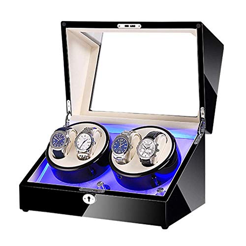 Enrouleur de montre automatique boîte 4 LED moteur silencieux LWX
