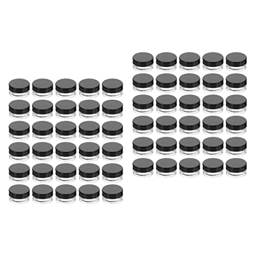 FOMIYES 110 Pcs Dôme Ml Masque Étui à Pilules Cosmétique Poudre Maquillage Liquide Visage G/Supports Rechargeables pour Cosmétiques Ongles Crème pour Lèvres Organisateurs Étanches Cover