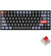 Keychron K2 Pro QMK/VIA Wireless Mechanical Keyboard, Custom Programmable Macro Wired Keyboard wi...