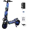 JL80 Electric Scooter for Adults, 6000W Peak Dual Motor, 60V Long Range Battery, Up to 52 Miles & 45 MPH, Off-Road Folding E Scooter with Hydraulic Disc Brakes, App Control NFC Unlock